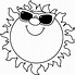 Image result for Sun Face Clip Art Black and White