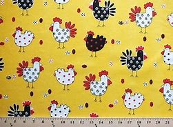 Image result for Chicken Fabric by the Yard