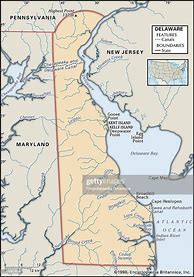 Image result for Delaware Physical Map