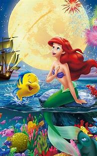 Image result for Mermaid Ariel with Phone