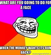 Image result for Monkey Trollface Meme