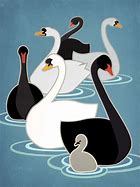 Image result for 7 Swans a Swimming Drawing