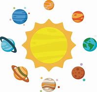 Image result for Cartoon Solar System 2D