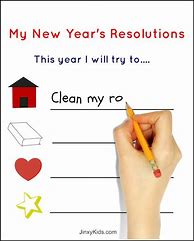 Image result for New Year's Resolution List Printable