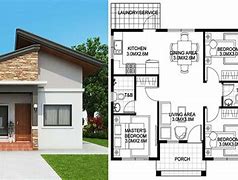 Image result for Bungalow 3 Bedrooms House Plan Designs