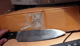 Image result for Damascus Steel Chef Knife Blank