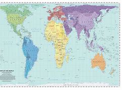 Image result for Map of the World in Size Order