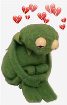 Image result for Kermit Meme with Emoji Hearts