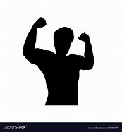 Image result for Strong Man Silhouette On Gradient Background
