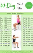 Image result for Wall Sit Progression Chart