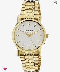 Image result for Sonata Gold Plated Watch