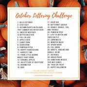 Image result for October Lettering Challenge