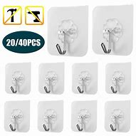 Image result for Adhesive Wall Hooks Heavy Duty