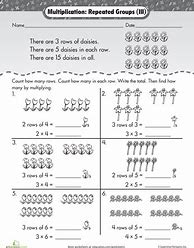 Image result for Free Printable Repeated Addition Worksheets