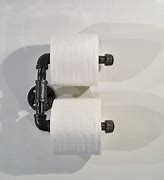 Image result for Black Pipe Toilet Paper Holder