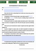 Image result for Supplier Return Form Template