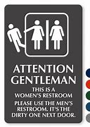 Image result for Funny Bathroom Sign Meme