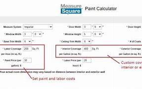 Image result for Exterior Wall Paint Calculator