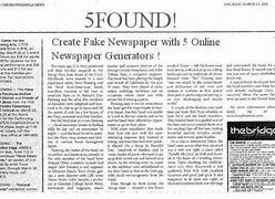 Image result for Fake Newspaper Headline Generator