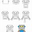 Image result for Draw a Cut Out Robot