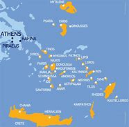 Image result for Greek Isles Ferry Map