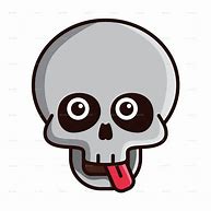 Image result for Realistic Funny Skull Emoji with Eyes