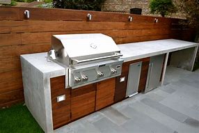 Image result for Outdoor Kitchen Concrete Countertops