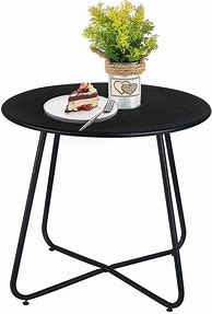 Image result for Small Metal Outdoor Side Table