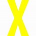 Image result for Letter X Yellow Glitter