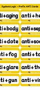 Image result for Prefix Anti for Kids