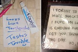 Image result for Funny Notes beside Beds