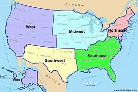 Image result for 5 Geographic Regions United States