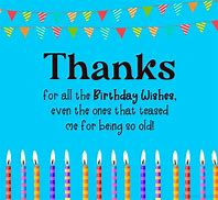 Image result for Birthday Thank You Notes Messages