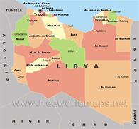 Image result for Libya Political Map