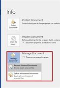 Image result for How to Open an Unsaved Word Document