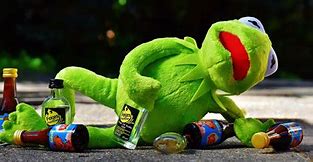 Image result for Kermit the Frog Drinking