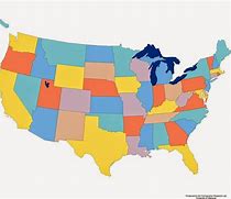 Image result for Blank US Map Color States