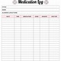 Image result for Personal Daily Medication Log Sheet