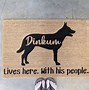 Image result for Personalized Dog Doormats