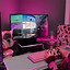 Image result for Pink Aesthetic Gaming Setup
