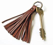 Image result for Leather Tassel Keychain
