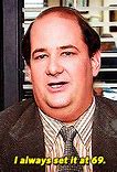 Image result for The Office Kevin 69 Meme