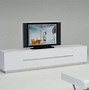 Image result for White Lacquer TV Stand Modern