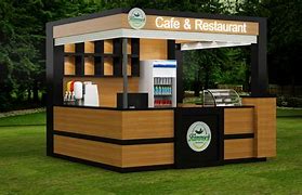 Image result for Kiosk Stand with a Person