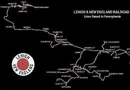 Image result for Lehigh and New England Railroad Map