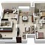 Image result for 3 Bedroom House Floor Plan Design 3D