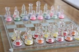Image result for Black and Red Glass Chess Set