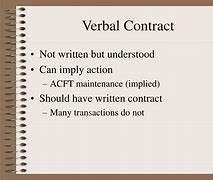 Image result for Verbal Contract