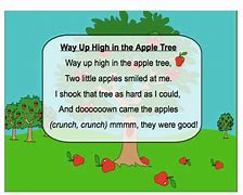 Image result for Way Up High in the Apple Tree Poem