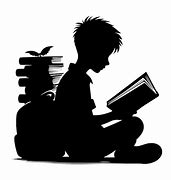 Image result for children read books silhouettes